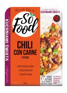 CHILI CON CARNE Z RYŻEM 330 g - SO FOOD