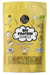 GRANOLA PROTEINOWA DAKTYLE I KURKUMA BIO 200 g - DIET-FOOD