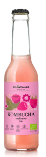 KOMBUCHA MALINOWA BIO 270 ml - DELIKATNA (ZAKWASOWNIA)