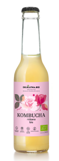 KOMBUCHA RÓŻANA BIO 270 ml - DELIKATNA (ZAKWASOWNIA)