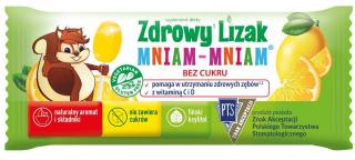 LIZAK O SMAKU CYTRYNOWYM Z WITAMINĄ D I C BEZGLUTENOWY 6 g - MNIAM MNIAM STARPHARMA