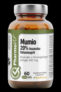 MUMIO EKSTRAKT (400 mg) 60 KAPSUŁEK - PHARMOVIT (CLEAN LABEL)