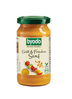 MUSZTARDA PAPRYKOWA GRILL  FONDUE BEZGLUTENOWA BIO 200 ml - BYODO