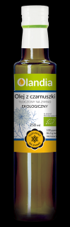 OLEJ Z CZARNUSZKI TŁOCZONY NA ZIMNO BIO 250 ml - OLANDIA