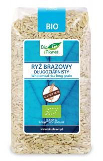 RYŻ BRĄZOWY DŁUGOZIARNISTY BEZGLUTENOWY BIO 500 g - BIO PLANET