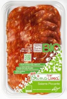 SALAMI PICCANTE DOJRZEWAJĄCE PLASTRY BEZGLUTENOWE BIO 70 g - PRIMAVERA