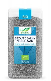 SEZAM CZARNY NIEŁUSKANY BIO 250 g - BIO PLANET