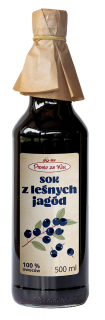 SOK Z JAGODY LEŚNEJ 500 ml - PROSTO ZE WSI