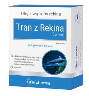 TRAN Z REKINA STRONG (ALKILOGLICEROLE + SKWALEN) 60 KAPSUŁEK - STARPHARMA