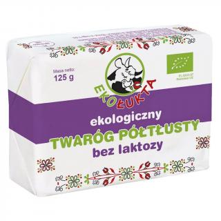 TWARÓG PÓŁTŁUSTY BEZ LAKTOZY BIO 125 g - EKO ŁUKTA