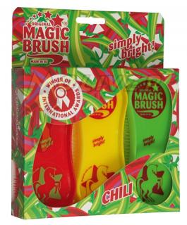 Magic Brush - komplet 3 szt Chilli - czerwony, żółty, zielony
