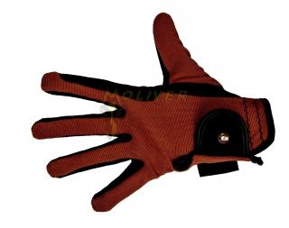Rękawiczki całoroczne Nubuk Look HKM brązowe