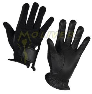 Rękawiczki Zico z naturalnej koziej skóry czarne
