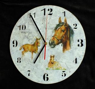 Zegar ścienny ręcznie zdobiony 35 cm