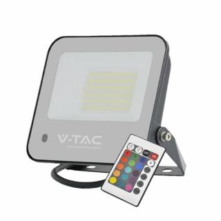 Halogen LED RGBW 6500K V-TAC 50W 4000lm z pilotem
