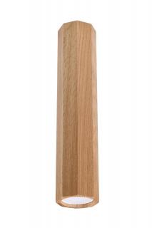 Halogen natynkowy sześcian drewno ZEKE 30 dąb 1xGU10