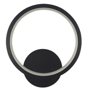 Kinkiet LED Cerchio 14W okrągły czarny barwa neutralna