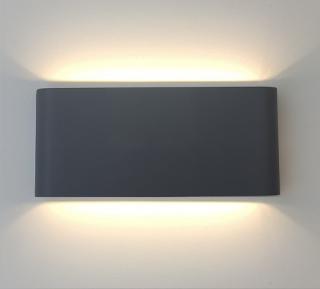 Kinkiet LED FLOW 2x6W antracyt barwa ciepła