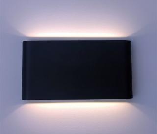 Kinkiet LED FLOW 2x6W czarny barwa ciepła