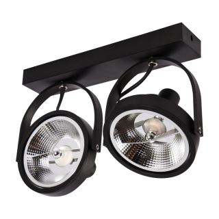 Kinkiet LED LEON 2xAR111 czarny