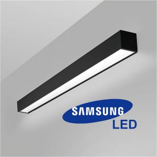 Kinkiet liniowy LED CABAIL 60cm 24W czarny - neutralna