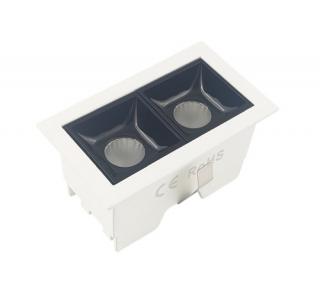 Lampa liniowa LED 4W K/G biało-czarna - ciepła