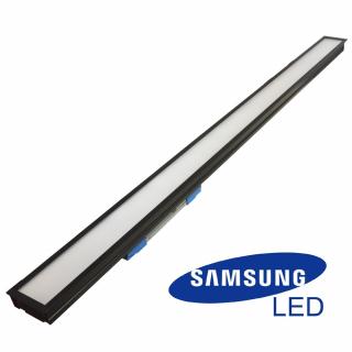Lampa liniowa LED SMD SAMSUNG 40W 120cm K/G czarna neutralna