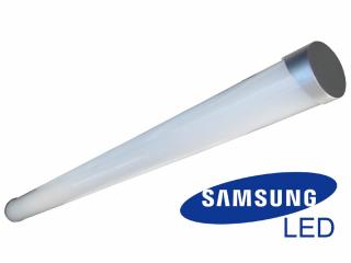 Lampa liniowa zwieszana LED LUNO SMD SAMSUNG srebrna - b. dzienna