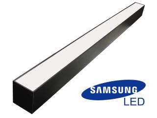 Lampa liniowa zwieszana LED SMD SAMSUNG czarna - barwa ciepła