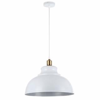Lampa wisząca 1xE27 Ground z białym kloszem