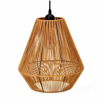 Lampa wisząca Boho Sibu 1xE27 ze sznurka jutowego