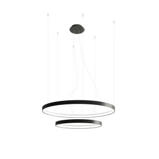 Lampa wisząca Dwa Okręgi RIO 2 80W 9390lm 3000K CRI90 czarna