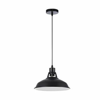 Lampa wisząca industrialna Finix 1xE27 czarna