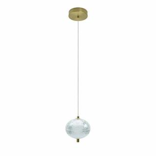 Lampa wisząca LED kula 15cm Amelia 15W - złota