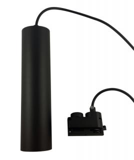 Lampa wisząca szynowa 1-fazowa 24cm czarna