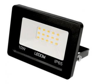 Naświetlacz LED LEDOM 10W 800lm czarny barwa neutralna