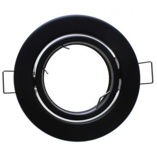 Oprawa sufitowa ProVero - okrągła, ruchoma, tłoczona - czarna