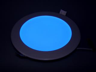 Panel LED okrągły 12W 230V fi 170mm - niebieski