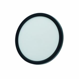 Panel LED okrągły czarny 18W natynkowy - przełącznik CCT