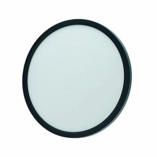 Panel LED okrągły czarny 24W natynkowy - przełącznik CCT