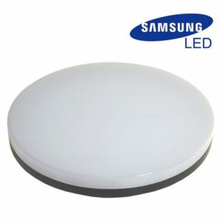 Plafon LED IP65 czarny okrągły Jarin 24W 4000K