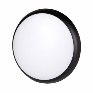 Plafon LED IP65 okrągły z czujnikiem 18W czarny 4000K