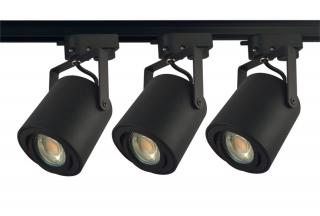 Szyna 1,5m plus 3x reflektor LED GU10 80x84mm czarny