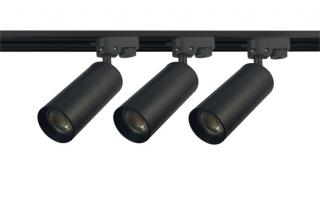 Szyna 1m plus 3x reflektor LED GU10 60x144mm czarny