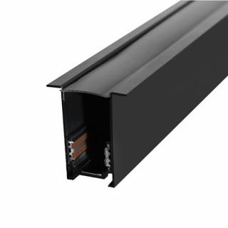 Szyna magnetyczna 3-fazowa wpuszczana czarna - 300cm