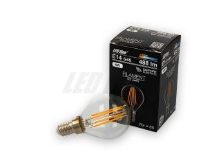 Żarówka LED E14 4W 488lm FILAMENT  kulka - b. ciepła