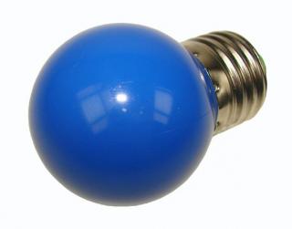 Żarówka LED E27 1W G45 - niebieska