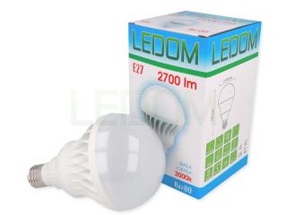 Żarówka LED E27 30W 2700lm GLOB LEDOM - b. ciepła