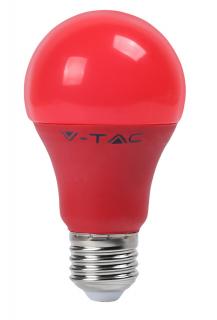 Żarówka LED E27 9W A60 V-TAC - czerwona