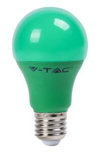 Żarówka LED E27 9W A60 V-TAC - zielona